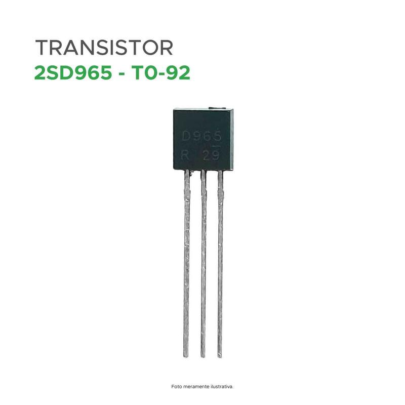 5x Transistor 2sd965 2sd 965 D965 - To92 - Alto Desempenho